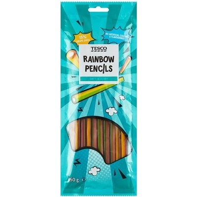 Tesco Rainbow Pencils želé s třešňovou příchutí 150 g