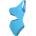 Speedo Бански костюм Speedo Women's Ty C Out One Piece Swimsuit - Blue