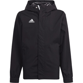 Image 1 of adidas Men's Entrada 22 All Weather Water and Wind Resistant Rain Anorak - Black/White
