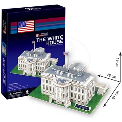 CubicFun 3D puzzle Biely dom 64 ks