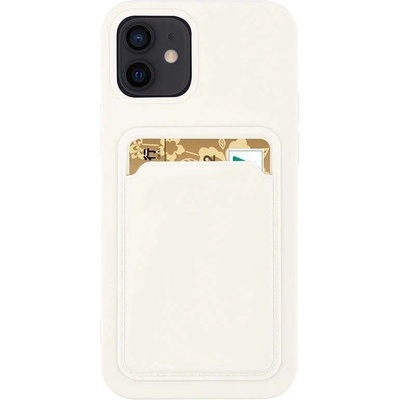 HQWear Силиконов кейс с отделение за карти HQWear за Samsung Galaxy A72 4G, Бял (9145576229828)