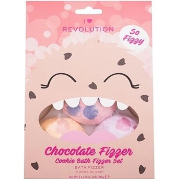 I Heart Revolution sada koupelových bomb Chocolate Cookie Fizzer (Bath Fizzer) 3 x 50 g dárková sada