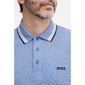 BOSS Green тениска с яка мъжка от памук Paddy (50469055) - answear - 123,20 лв