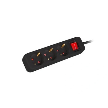 Lanberg 3 Plug 1,5 m Switch (PS1-03F-0150-BK)