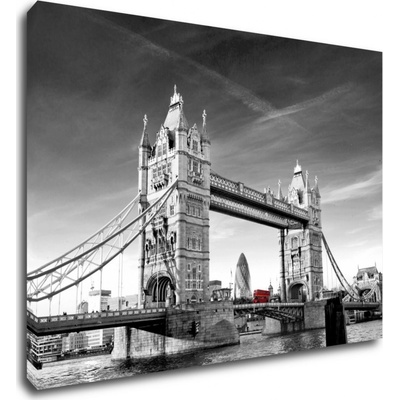 Impresi Obraz Tower Bridge černobílý - 70 x 50 cm
