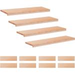 vidaXL Стъпала за стълби 12 бр. 90 x 25 x 2 cm Натурално Солидно бук (3446330)