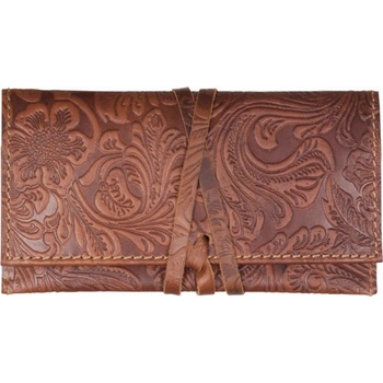 Angelo kožené pouzdro na tabák hnědé