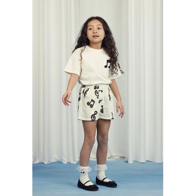Mini Rodini Детски памучен къс панталон Mini Rodini Note (2523016210)