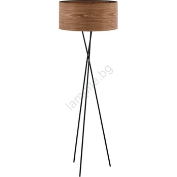 EGLO 33705 - Подова лампа CANNAFESCA 1xE27/60W/230V кафява/черна (EG33705)