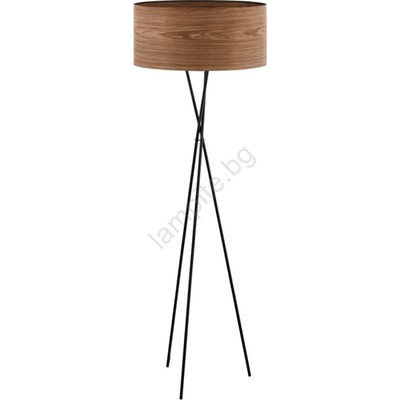 EGLO 33705 - Подова лампа CANNAFESCA 1xE27/60W/230V кафява/черна (EG33705)