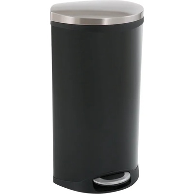 EKO-Europe Кош за отпадъци EKO SHELL с педал (30 л) - черен (EKO 921830 - Black)