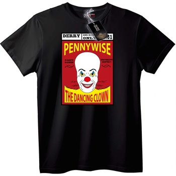 NOONEBRAND Тениска Пенуайз Танцуващия Клоун - 3XL, Black