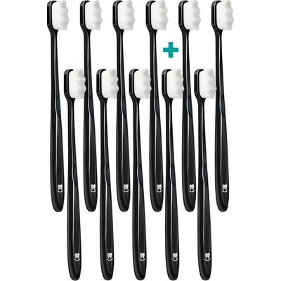 Nanosmile Ultrajemný zubní kartáček Black 11 ks