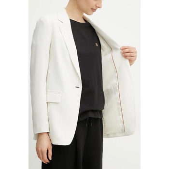 BOSS Сако boss в бяло с едно копче с изчистен дизайн (50490053)