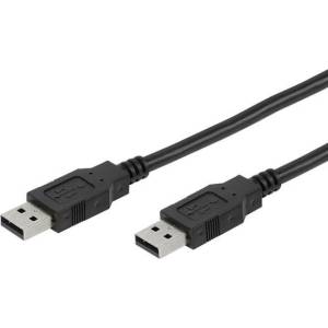 Vivanco Кабел Vivanco - 45296, USB-A/USB-A, 1.8 m, черен (45296)