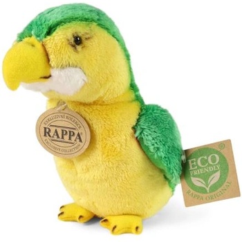 Rappa Плюшен папагал зелен 15 см eco-friendly