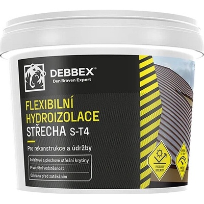 Den Braven CH0035 Hydroizolace STŘECHA S-T4, kbelík 12 kg, červený