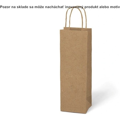 Taška darčeková 12x40x9 cm kraft na fľašu