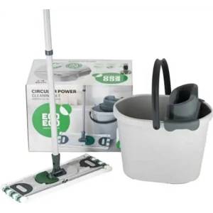 York Комплект за почистване на под York Eco Ego Circular, включващ кофа с изстисквач и кофа, 13 L, 35.6 х 28.2 х 26 cm (5080120256)