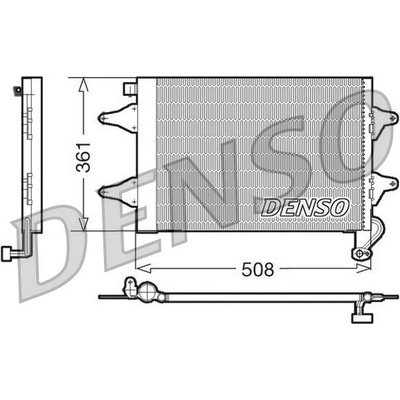 Kondenzátor, klimatizace DENSO DCN27004