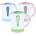 Maestro Kettle mr 028 blue 1 l 1000 w