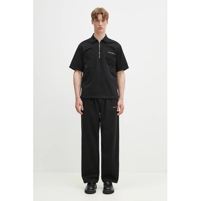 No Problemo Памучна тениска с яка No Problemo Mini Problemo SS Work Shirt - Twill (NP4011403)