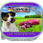 MAC's Mac’s Dog Adult, пастет за пораснали кучета, БЕЗ ЗЪРНО, с телешко, сърца и черен дроб (мин. 70% месо), 150 гр - Германия - 405VE