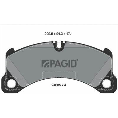 Sada brzdových platničiek kotúčovej brzdy PAGID T1941N