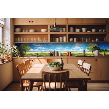 DIMEX ART s. r. o Фототапет за кухня - дърво на поляната 420 x 60 см