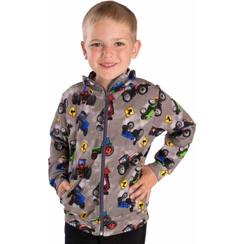 Betty mode chlapecká mikina traktory šedá