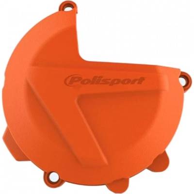 POLISPORT kryt spojkového víka KTM EXC/XCW/SX/XC 250/300 17, HUSQVARNA TE250/300 17-19, barva oranžová