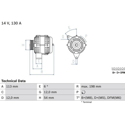 Alternátor BOSCH 0 986 049 000