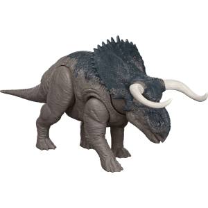 Mattel Фигура Jurassic World Wild Roar - Nasutoceratops, със звуци (JGB87) - ozone