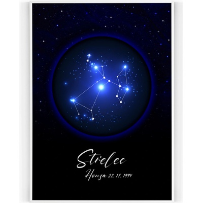 Plakát / Obraz Zvěrokruh 30 x 40 cm Tiskové plátno – Hledejceny.cz