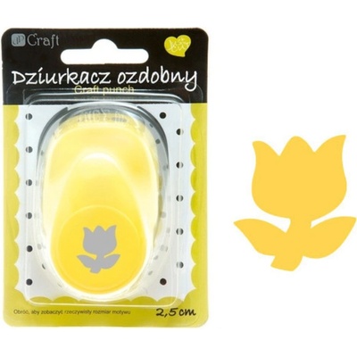 dpCraft Dekorační děrovačka 2,5cm – tulipán (JCDZ-110-037)