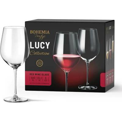 BOHEMIA PRESTIGELUCY SKLENICE NA ČERVENÉ VÍNO 6 x 600 ml