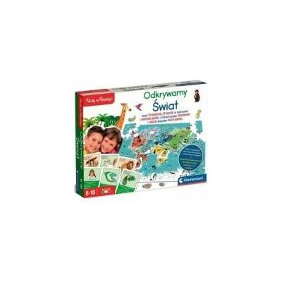 Clementoni Educational Game Puzzle & Quizzes: Animals Discover the World Play and Learn Polish Language Clementoni 50779