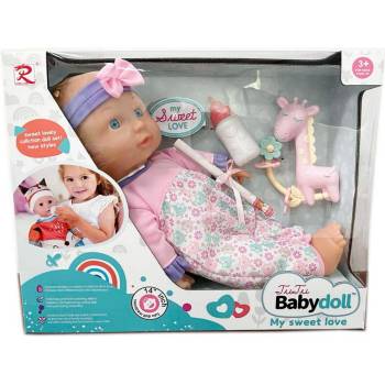 Image 1 of Armtoys ГОЛЯМО ЛЕГНАЛО БЕБЕ КУКЛА + 10 ЗВУКА С ЖИРАФ И АКСЕСОАРИ