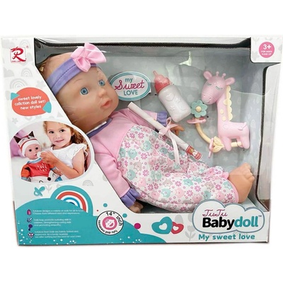 Armtoys ГОЛЯМО ЛЕГНАЛО БЕБЕ КУКЛА + 10 ЗВУКА С ЖИРАФ И АКСЕСОАРИ