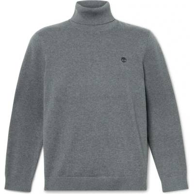 Timberland Мъжки пуловер Timberland Williams River Turtle Neck Cotton Sweater Jumper - Dark Grey Heather (017-4096-0212)