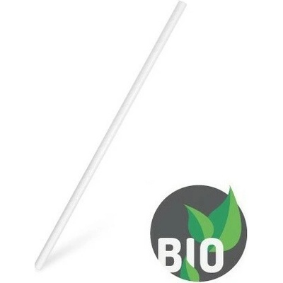 Gastro Bio nature 40800 papierová slamka 20 cm priemer 6 mm biela 100 ks