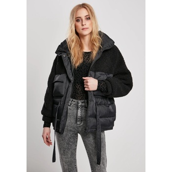 Urban Classics Дамско яке в черно от Urban Classics Ladies Sherpa Mix Puffer MODEL796 SALE - , размер L