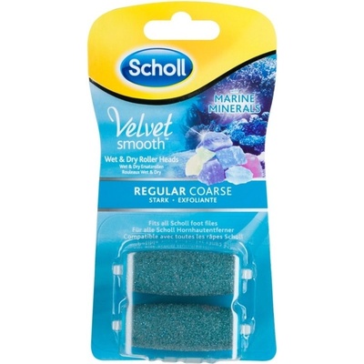 Scholl Velvet Smooth středně drsná s mořskými minerály 2 ks – Zboží Dáma