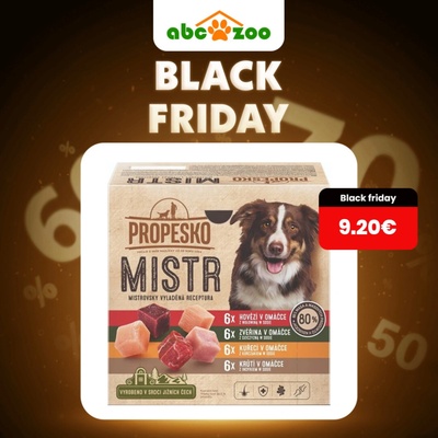Propesko Mistr Dog hovädzia zverina kuracia morčacia v omáčke 24 x 85 g