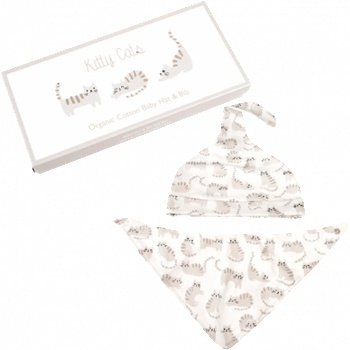 Rex London Комплект шапка с лигавник - Котенца (28887)