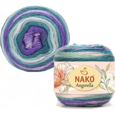Nako Pletací příze Nako Angorella 87571 - modrofialová