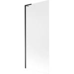 Mexen Next L параван за баня, еднокрилен 80 x 150 cm, матиран, черен - 895-080-000-03-30-70 (895-080-000-03-30-70)