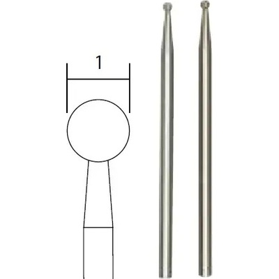 Proxxon Diamantové stopkové brúsne teliesko guľový tvar 1,0 mm PROX28212