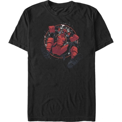 ZOOT. Fan Черна мъжка тениска Marvel Deadpool Splatter Circle ZOOT. Fan | Cheren | МЪЖЕ | L