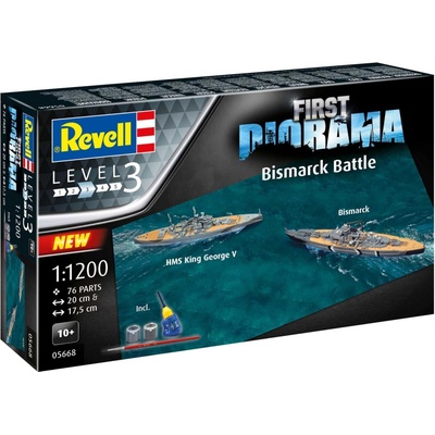 Revell Gift-Set lodě 05668 Bismarck Battle 1:1200